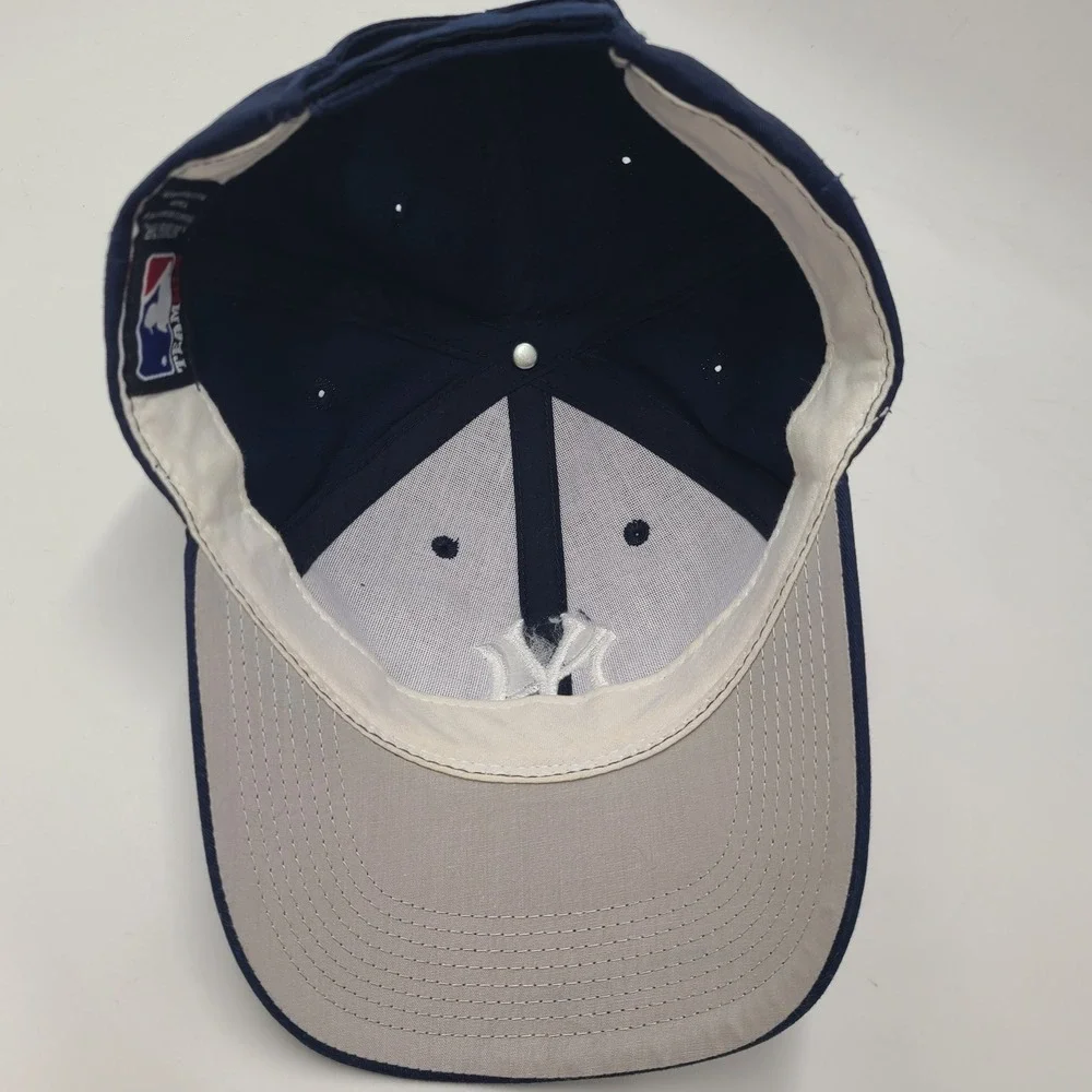 Youth New York Yankees Hat Adjustable Outdoor Cap Blue White MLB Baseball Logo